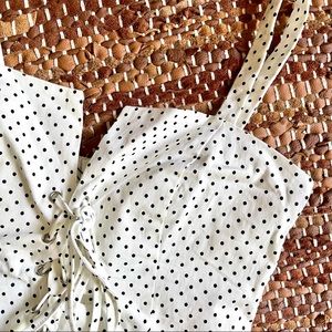 ⚫️⚪️ Polka Dot Corset Tank Top ⚪️⚫️